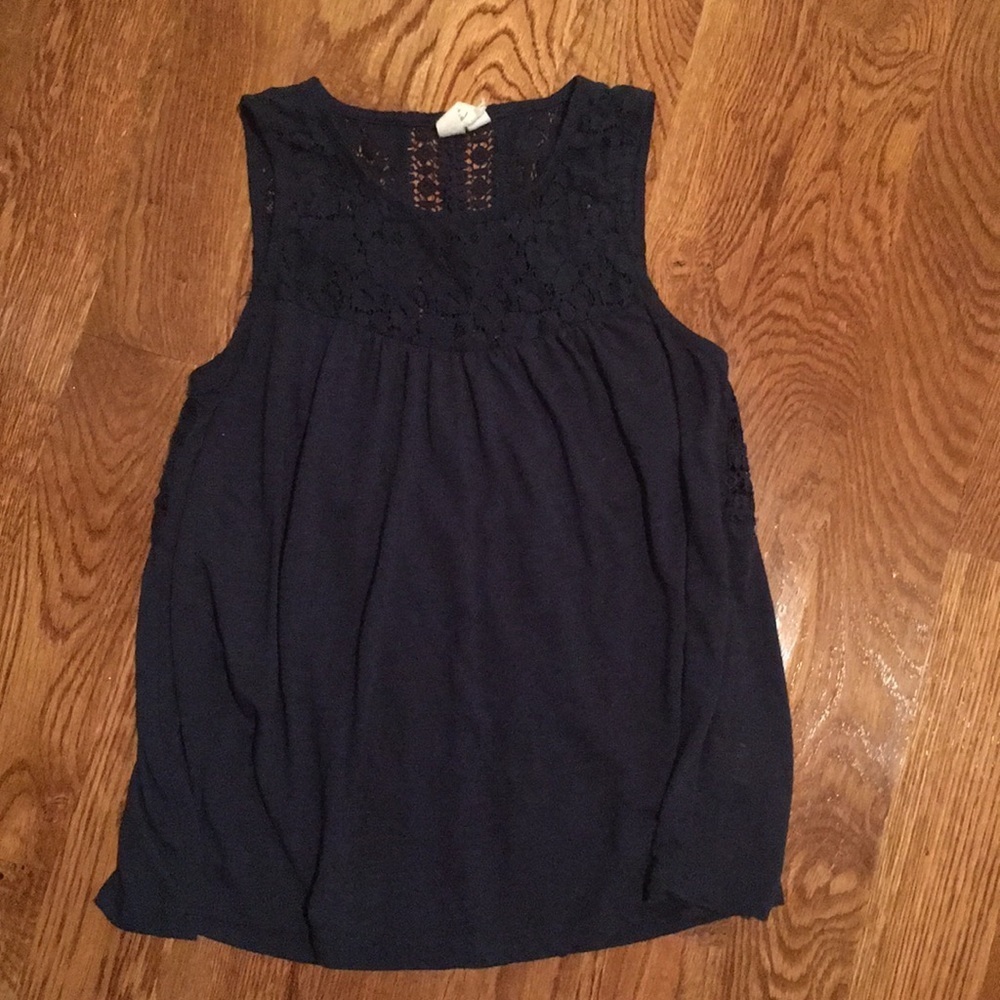 ❤️ Navy Open Back Tank Small